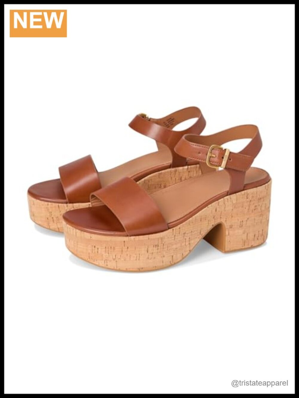 Leather Wedge Heeled Ankle Strap Sandals
